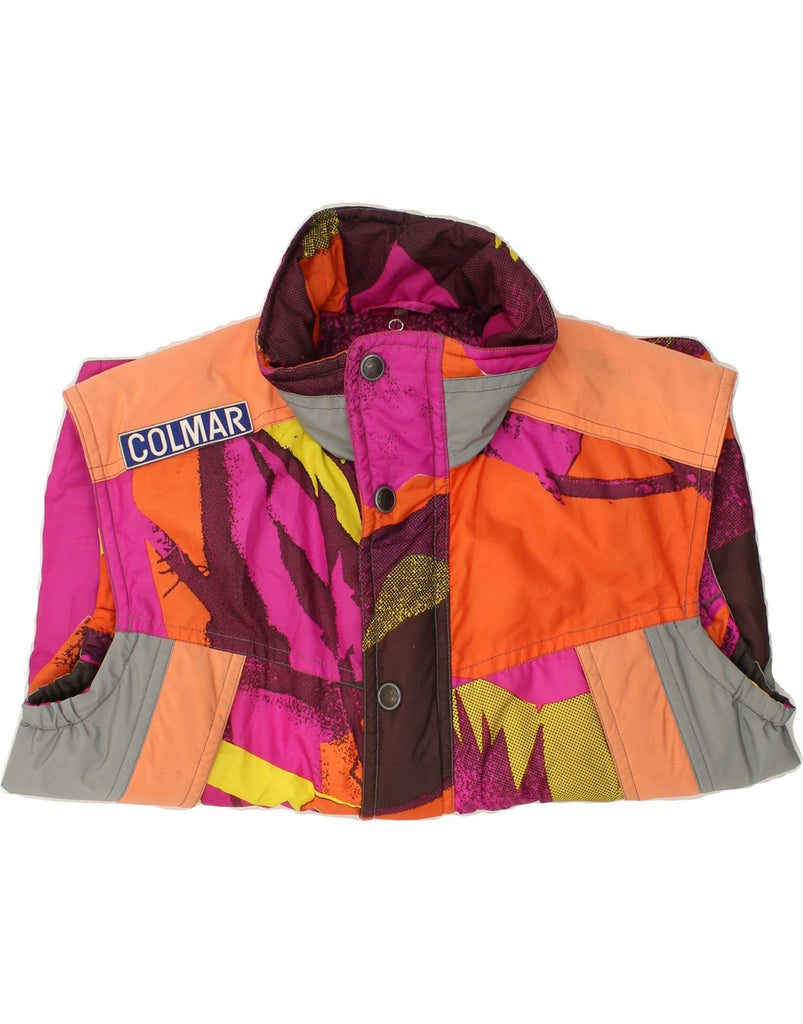 COLMAR Mens Graphic Gilet UK 38 Medium Multicoloured Colourblock Sports | Vintage Colmar | Thrift | Second-Hand Colmar | Used Clothing | Messina Hembry 