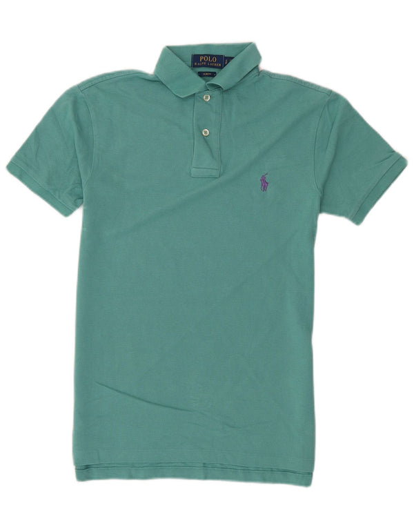 Polo Ralph Lauren Mens Slim Fit Polo Shirt Small Turquoise