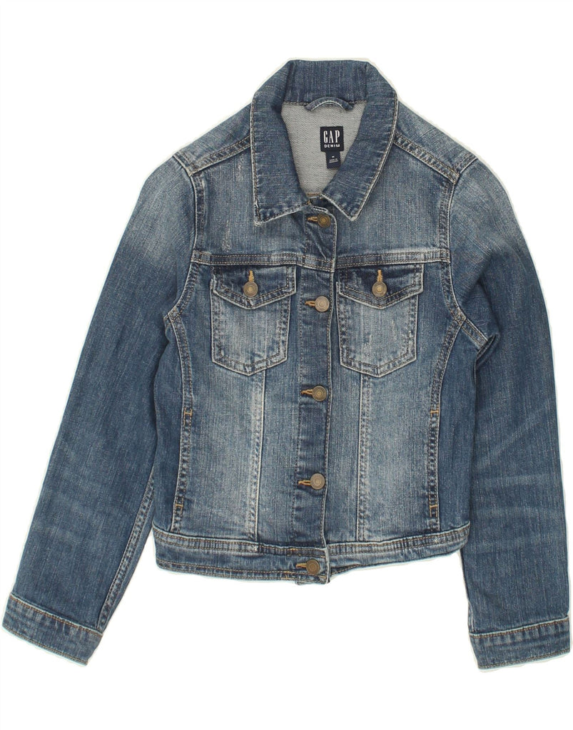 GAP Girls Crop Denim Jacket 8-9 Years Medium Blue Cotton | Vintage Gap | Thrift | Second-Hand Gap | Used Clothing | Messina Hembry 