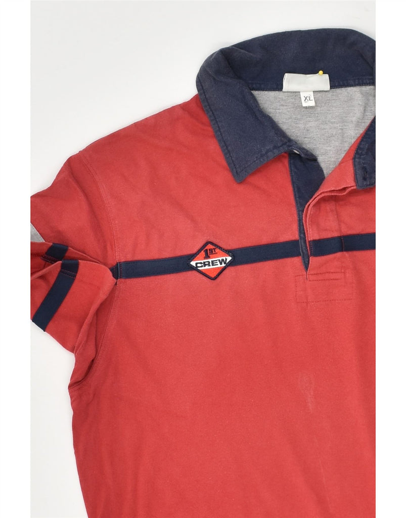 ASICS Mens Slim Polo Shirt XL Red Cotton | Vintage Asics | Thrift | Second-Hand Asics | Used Clothing | Messina Hembry 