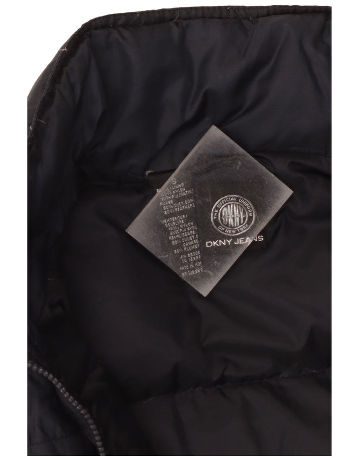 Dkny Womens Oversized Padded Jacket UK 10 Small Navy Blue Nylon