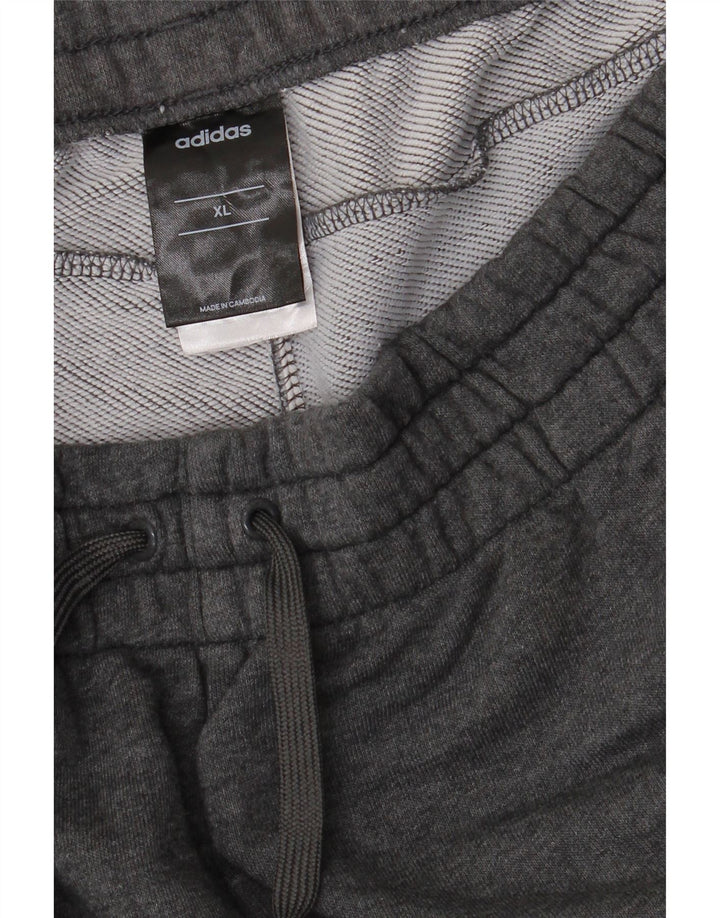Adidas Mens Graphic Tracksuit Trousers Joggers XL  Grey Cotton