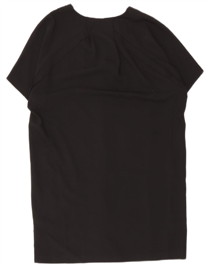 Whistles Womens Oversized Shift Dress UK 12 Medium Black Polyester