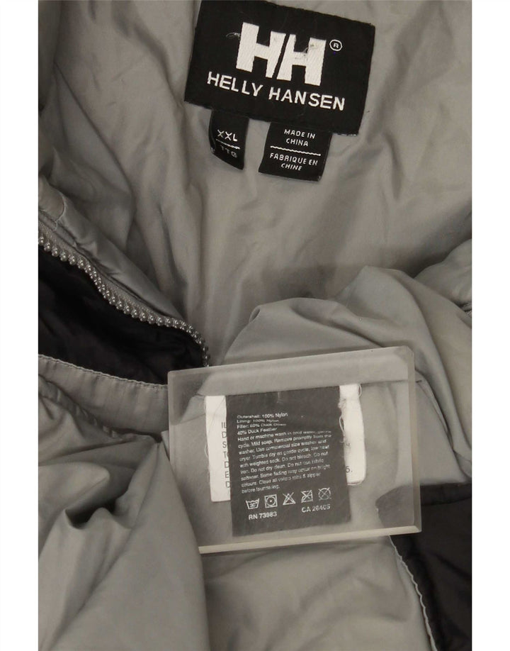 Helly Hansen Mens Graphic Padded Jacket UK 44 2XL Black Colourblock Nylon