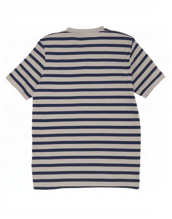 Carhartt Mens T-Shirt Top Medium Grey Striped Cotton