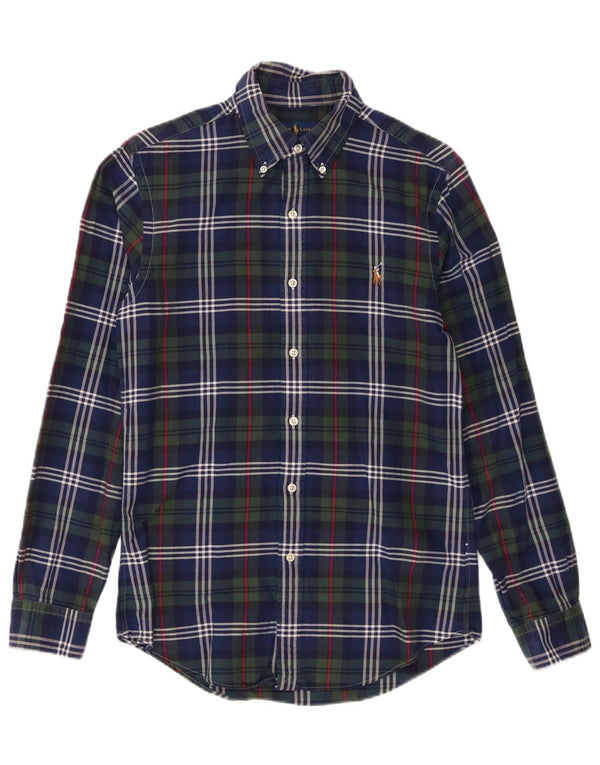 Ralph Lauren Mens Slim Fit Shirt Small Multicoloured Plaid Cotton