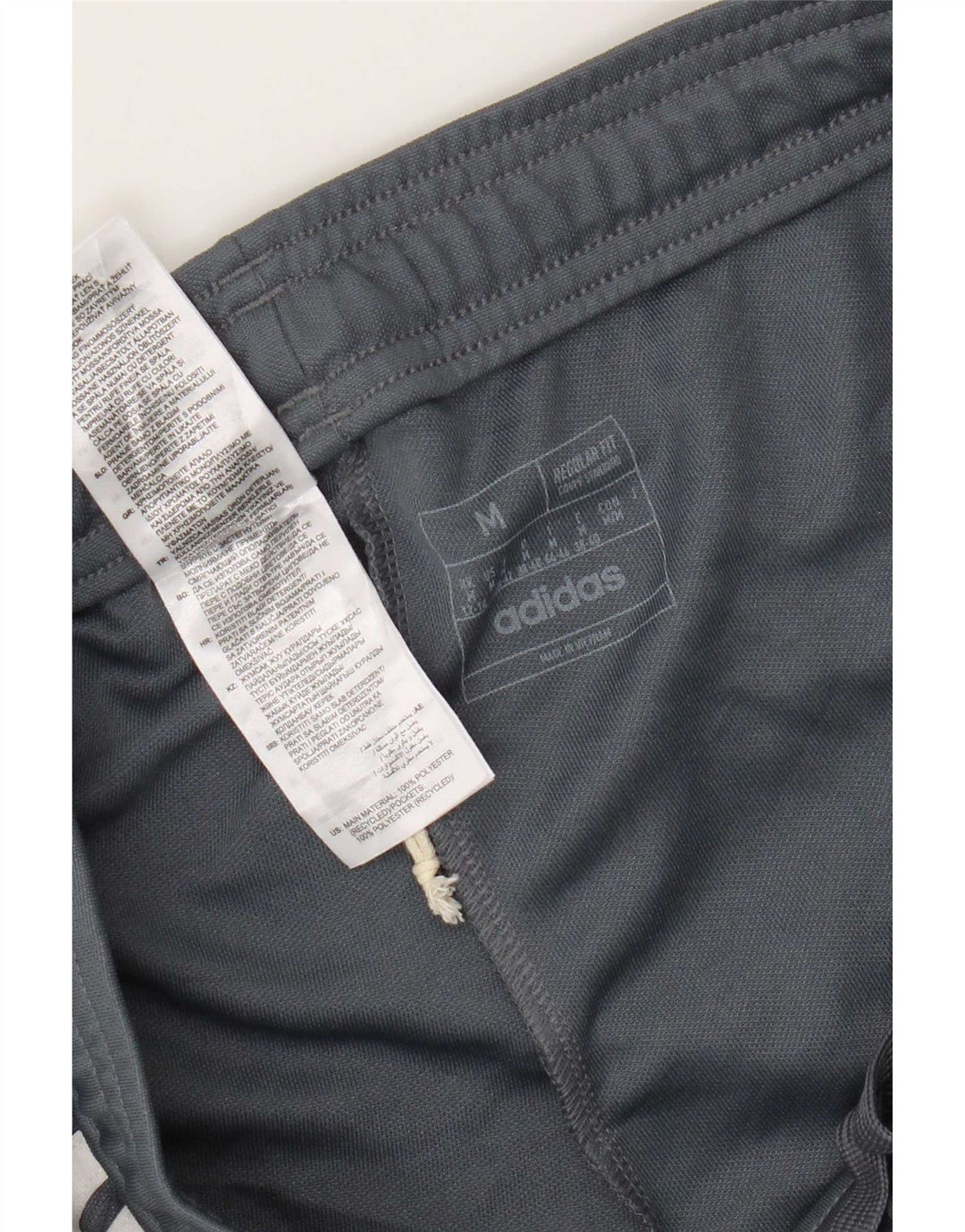 Adidas Womens Graphic Tracksuit Trousers UK 12/14 Medium Grey