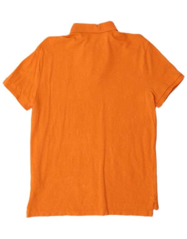 Polo Ralph Lauren Mens Custom Slim Fit Shirt Medium Orange Cotton