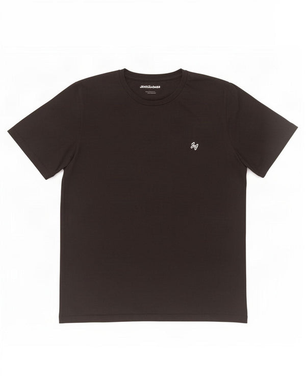 Jack & Jones Mens T-Shirt Top Large Black Cotton