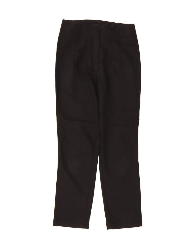 MASSIMO DUTTI Womens Slim Casual Trousers EU 34 2XS W24 L26 Black Cotton Vintage Massimo Dutti and Second-Hand Massimo Dutti from Messina Hembry 