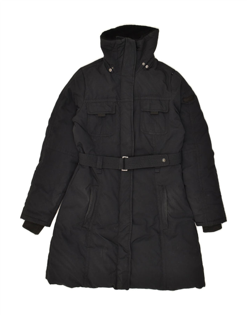 GAS Womens Padded Coat EU 42 Large Black Polyamide | Vintage Gas | Thrift | Second-Hand Gas | Used Clothing | Messina Hembry 