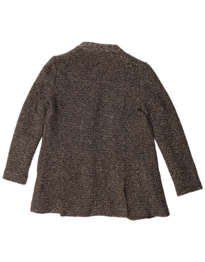 ZARA Womens Open Blazer Jacket UK 10 Small Grey