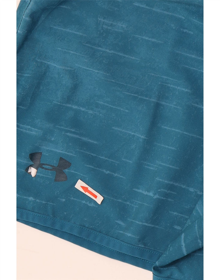 UNDER ARMOUR Mens Heat Gear Sport Shorts Medium  Blue Flecked Polyester