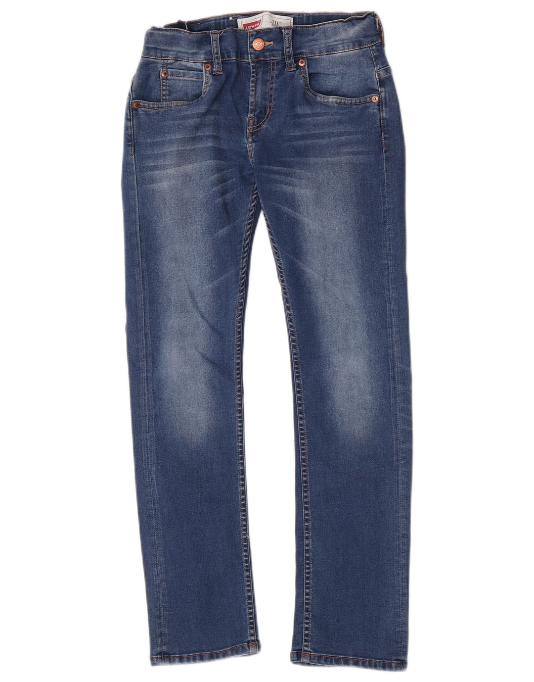 Levi's Boys 511 Slim Jeans 9-10 Years W24 L27 Blue Cotton