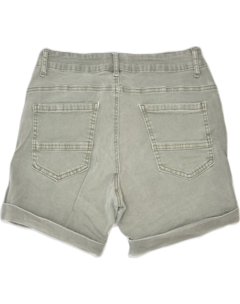 GAUDI Womens Distressed Denim Shorts UK 18 XL W34 Grey Cotton | Vintage | Thrift | Second-Hand | Used Clothing | Messina Hembry 