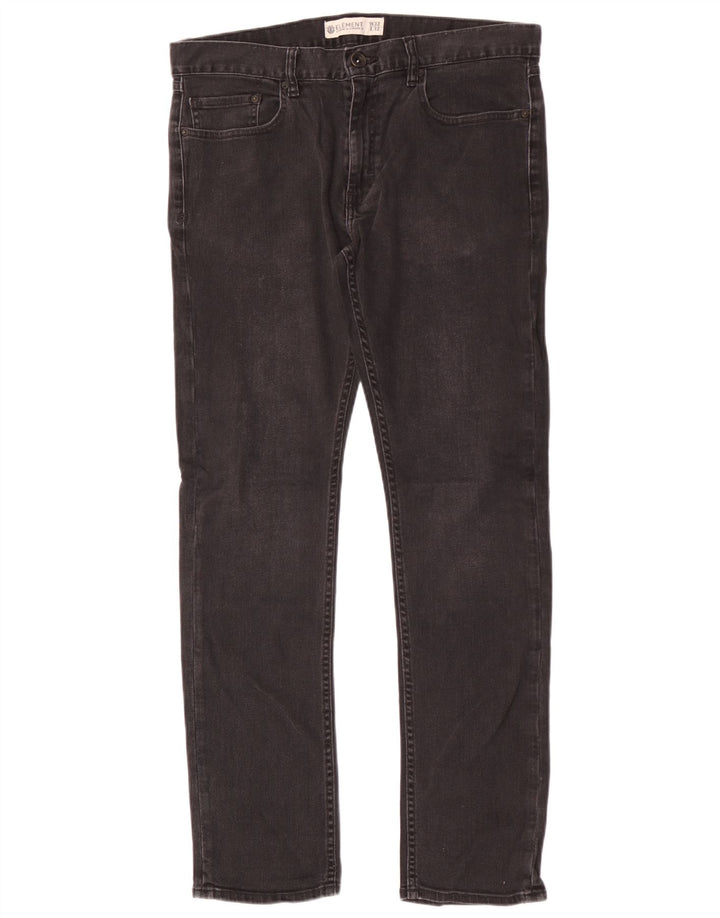 Element Mens Slim Jeans W32 L32 Black Cotton