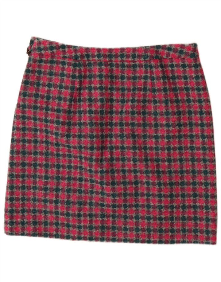 LAURA ASHLEY Womens Mini Skirt UK 16 Large W36  Multicoloured Spotted Wool