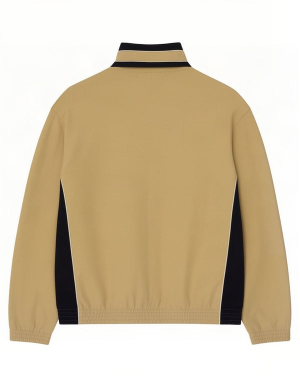 Champion Mens Tracksuit Top Jacket Large Beige Colourblock Polyester