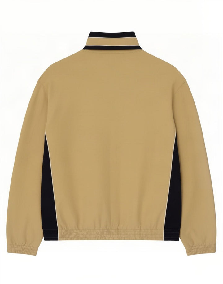 Champion Mens Tracksuit Top Jacket Large Beige Colourblock Polyester