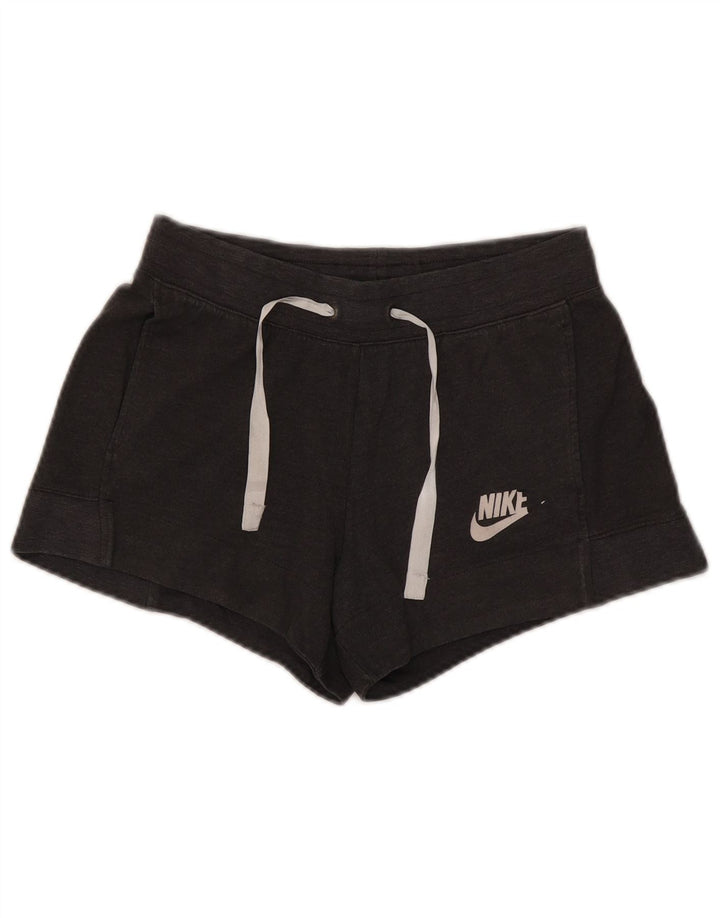 Nike Womens Sport Shorts UK 10 Small Grey Polyester