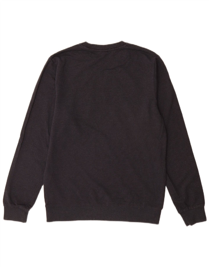 Jack & Jones Mens Graphic Sweatshirt Jumper Small Navy Blue Cotton