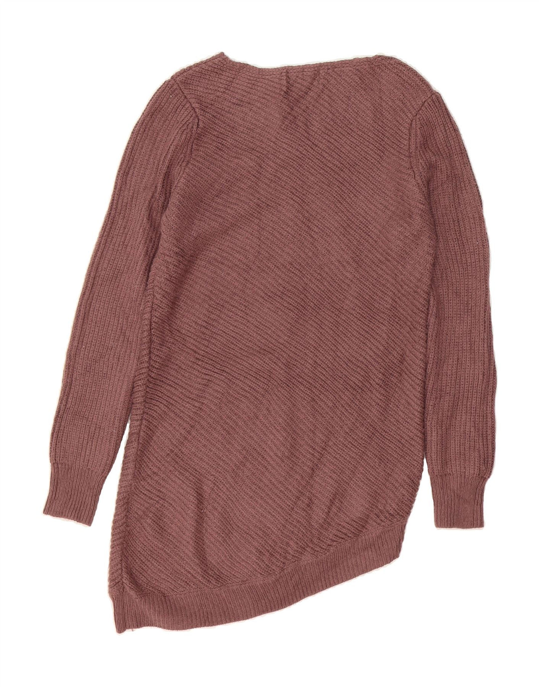 MOSSIMO Womens Asymmetric Boat Neck Jumper Sweater UK 10 Small Maroon Vintage Mossimo and Second-Hand Mossimo from Messina Hembry 
