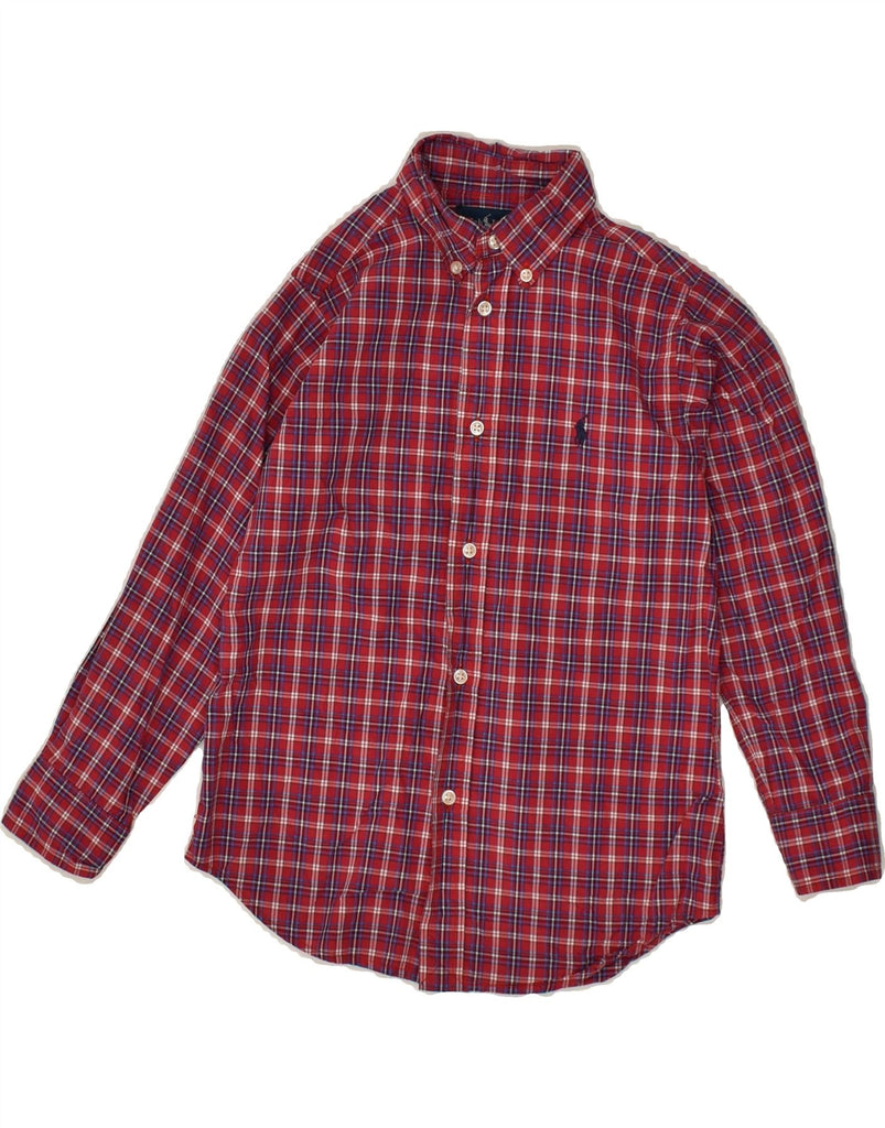 RALPH LAUREN Boys Shirt 5-6 Years Red Plaid Cotton | Vintage Ralph Lauren | Thrift | Second-Hand Ralph Lauren | Used Clothing | Messina Hembry 