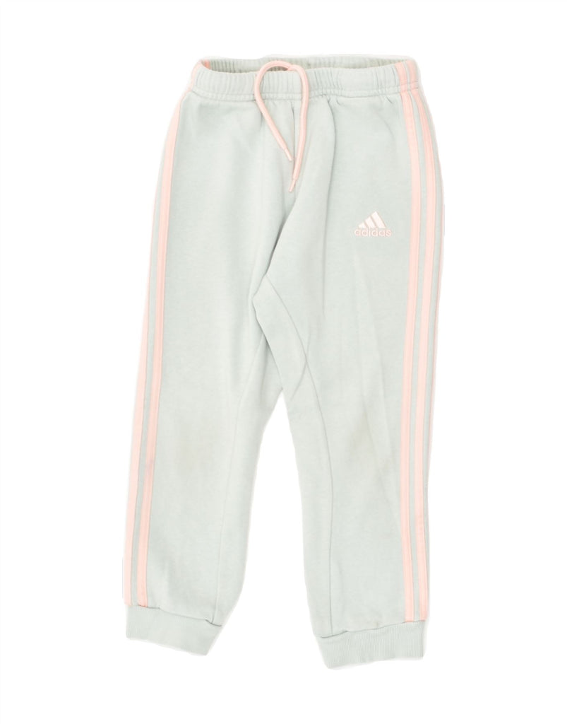 ADIDAS Girls Tracksuit Trousers Joggers 3-4 Years Green Cotton | Vintage Adidas | Thrift | Second-Hand Adidas | Used Clothing | Messina Hembry 