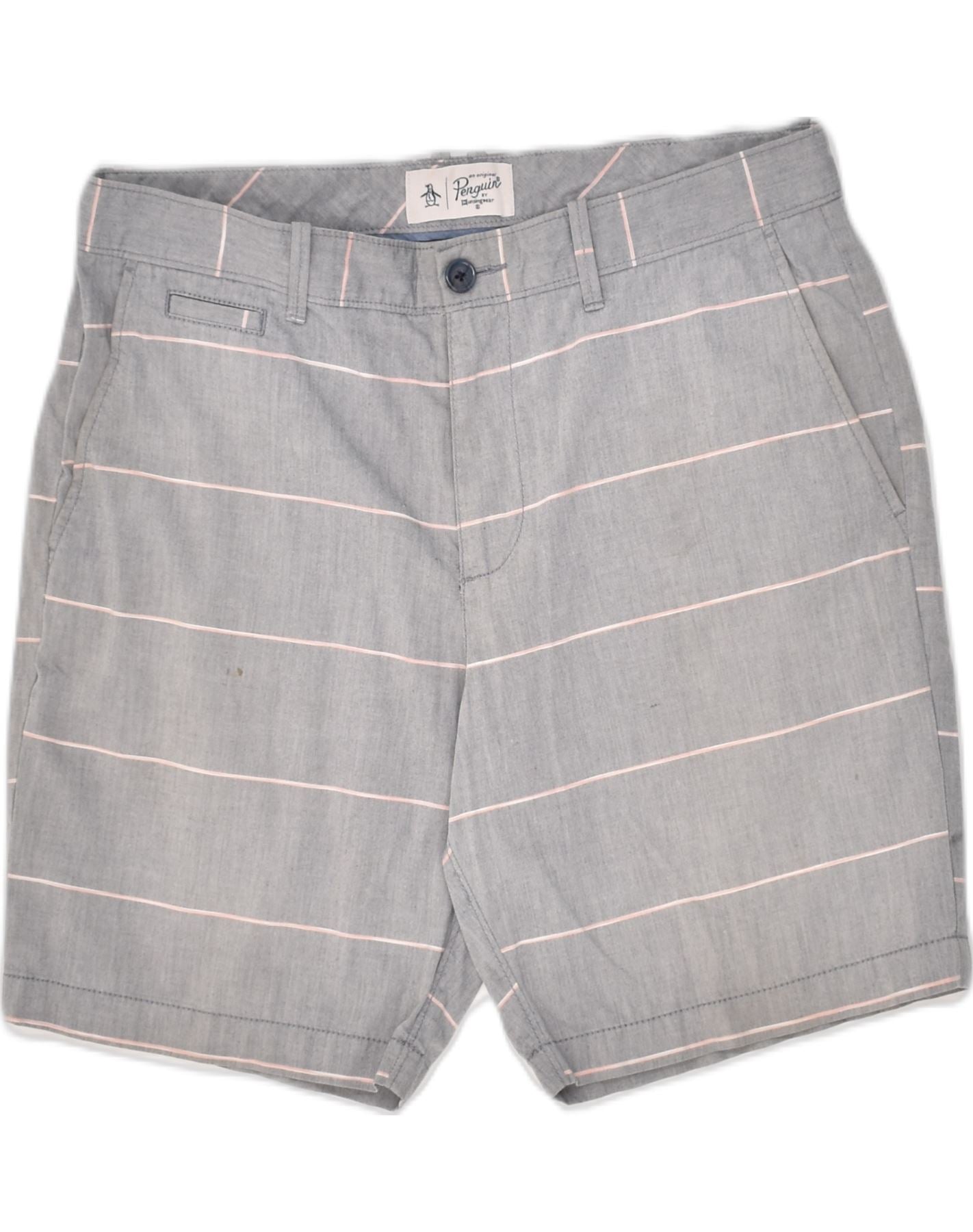 Mens striped 2025 chino shorts