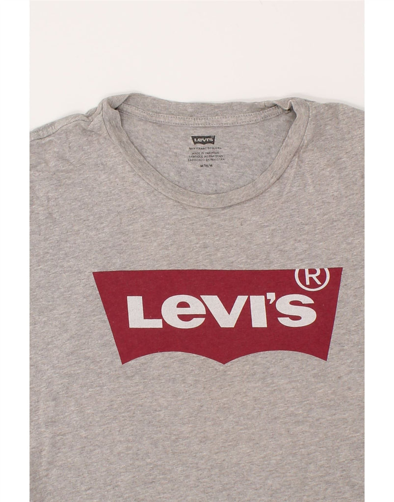 LEVI'S Mens Graphic T-Shirt Top Medium Grey Flecked Cotton | Vintage Levi's | Thrift | Second-Hand Levi's | Used Clothing | Messina Hembry 