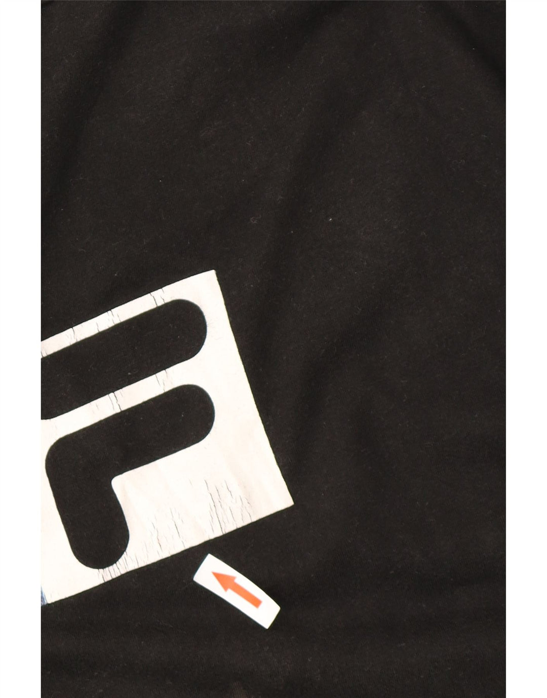 FILA Mens Graphic T-Shirt Top XL Black Cotton