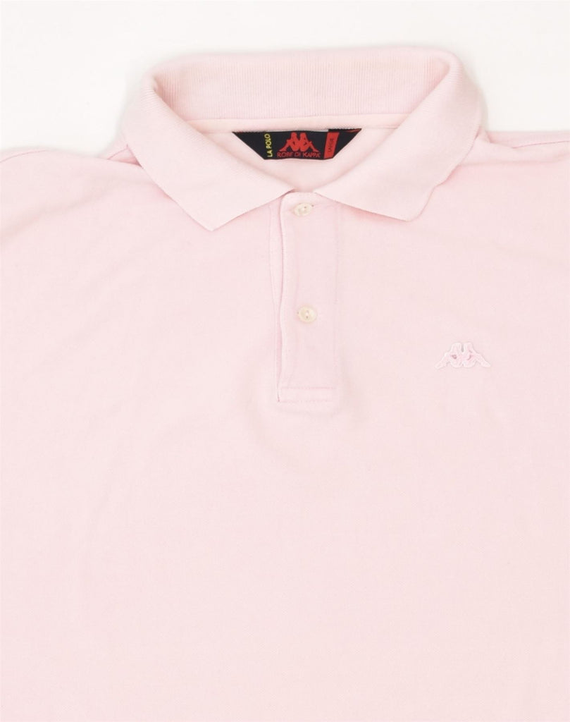 KAPPA Mens Polo Shirt Large Pink Cotton | Vintage Kappa | Thrift | Second-Hand Kappa | Used Clothing | Messina Hembry 