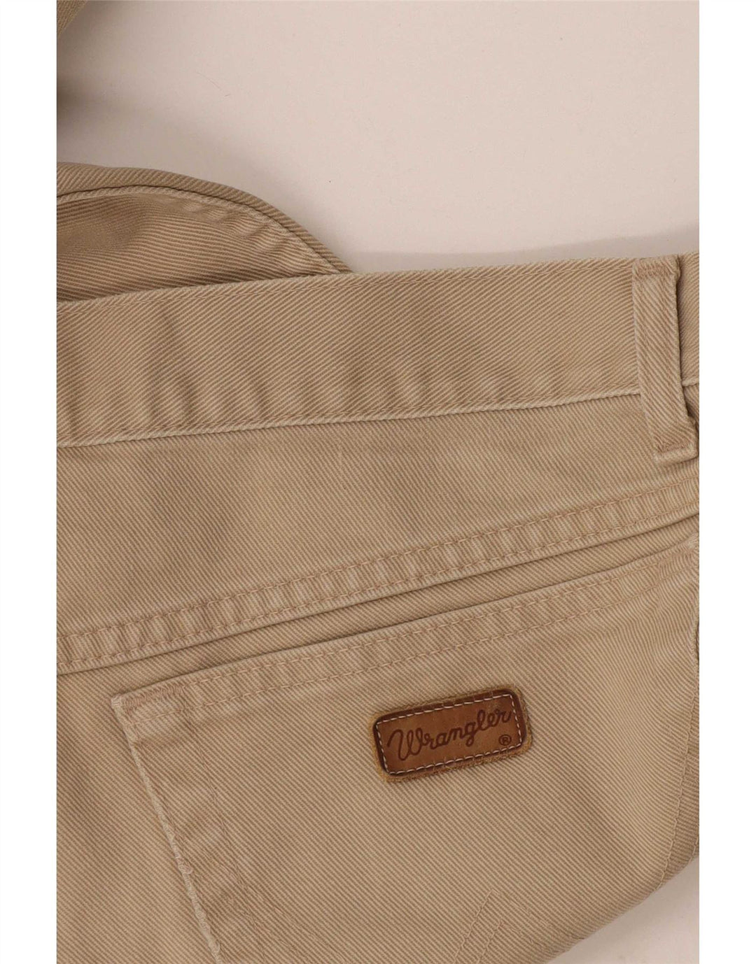 Wrangler Mens Straight Casual Trousers W30 L29 Beige