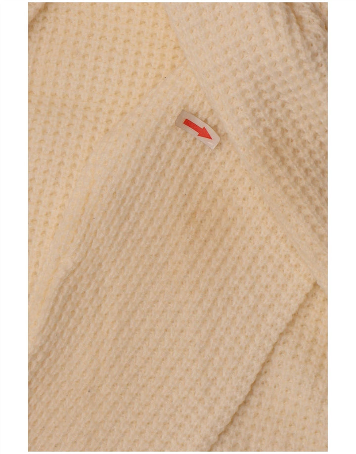 Jack & Jones Mens Crew Neck Jumper Sweater Large White Acrylic