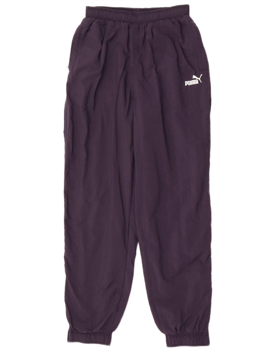 PUMA Mens Tracksuit Trousers Joggers Small Navy Blue Nylon