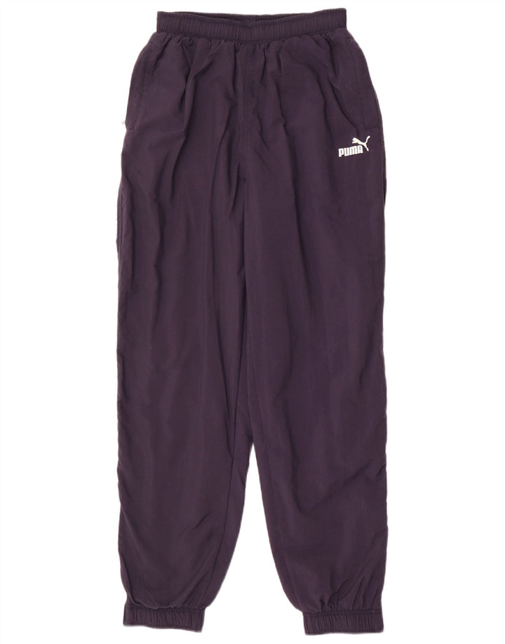 PUMA Mens Tracksuit Trousers Joggers Small Navy Blue Nylon