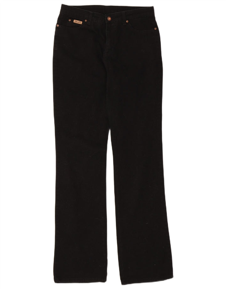 Wrangler Womens Bootcut Jeans W31 L32 Black Cotton