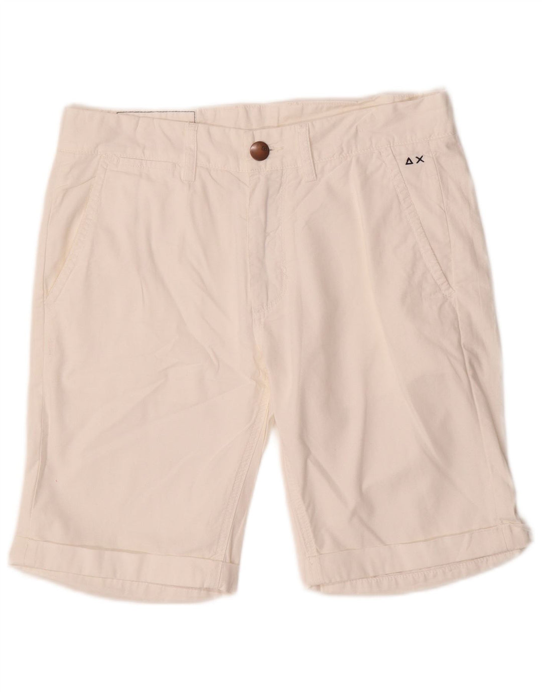 Sun68 Womens Chino Shorts W31 Medium White