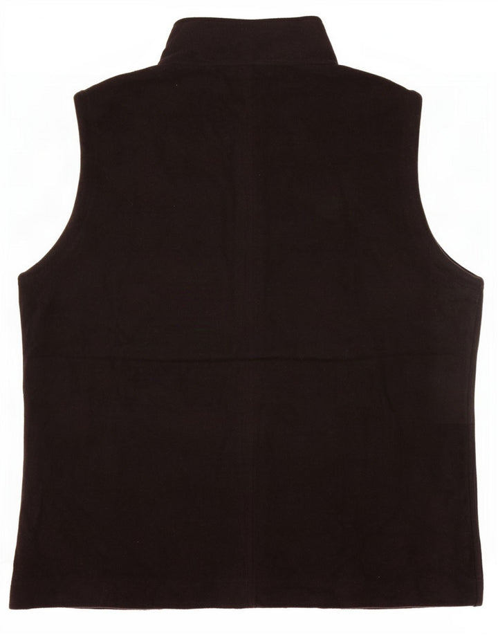 Trigema Womens Fleece Gilet UK 14 Medium Black Polyester
