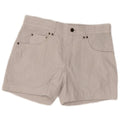 Vintage Womens Leather Casual Shorts W33 Medium White Spotted Leather
