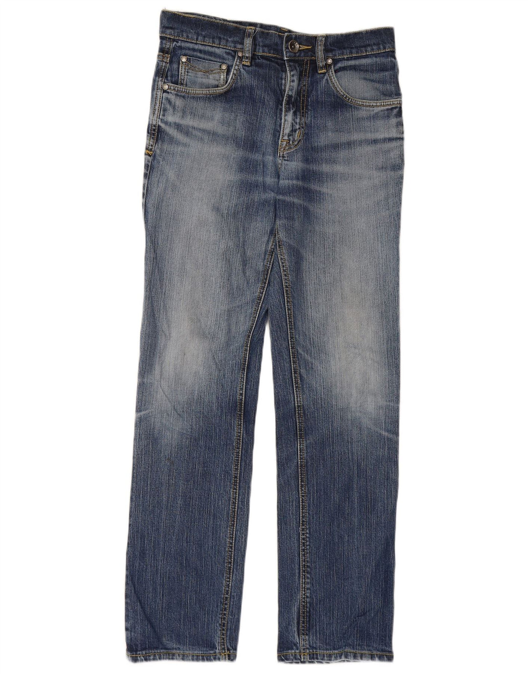 Rifle Womens Straight Jeans W30 L29 Blue Cotton