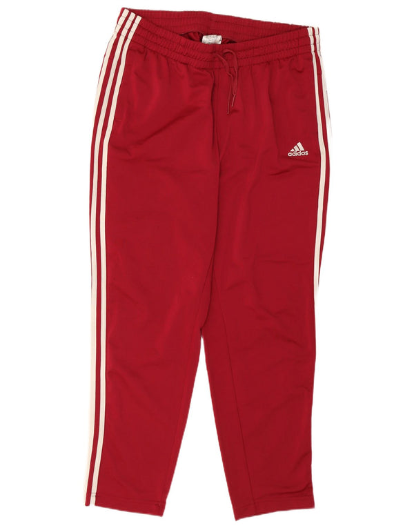Adidas Womens Tracksuit Trousers UK 20/22 XL  Burgundy Polyester
