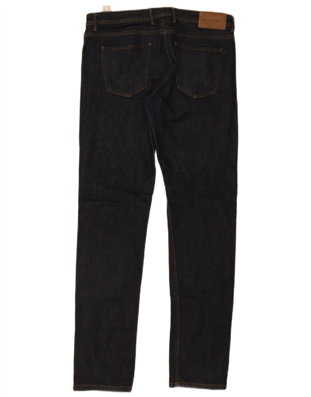 Massimo Dutti Mens Slim Jeans EU 42 Large W32 L32 Navy Blue Cotton