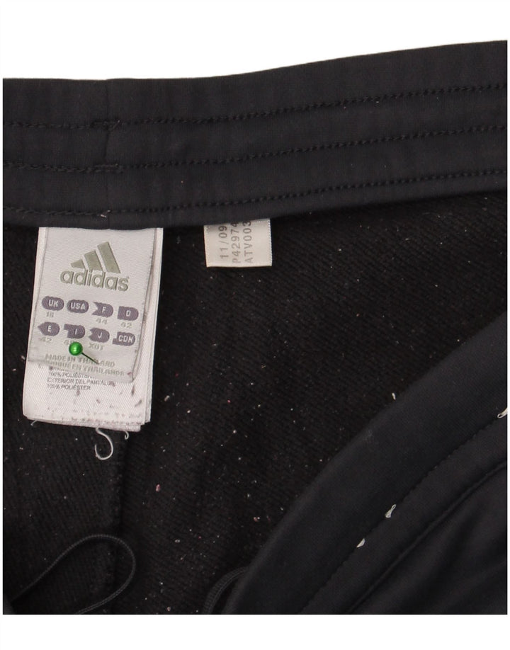 Adidas Womens Tracksuit Trousers UK 16 Large Grey Polyester