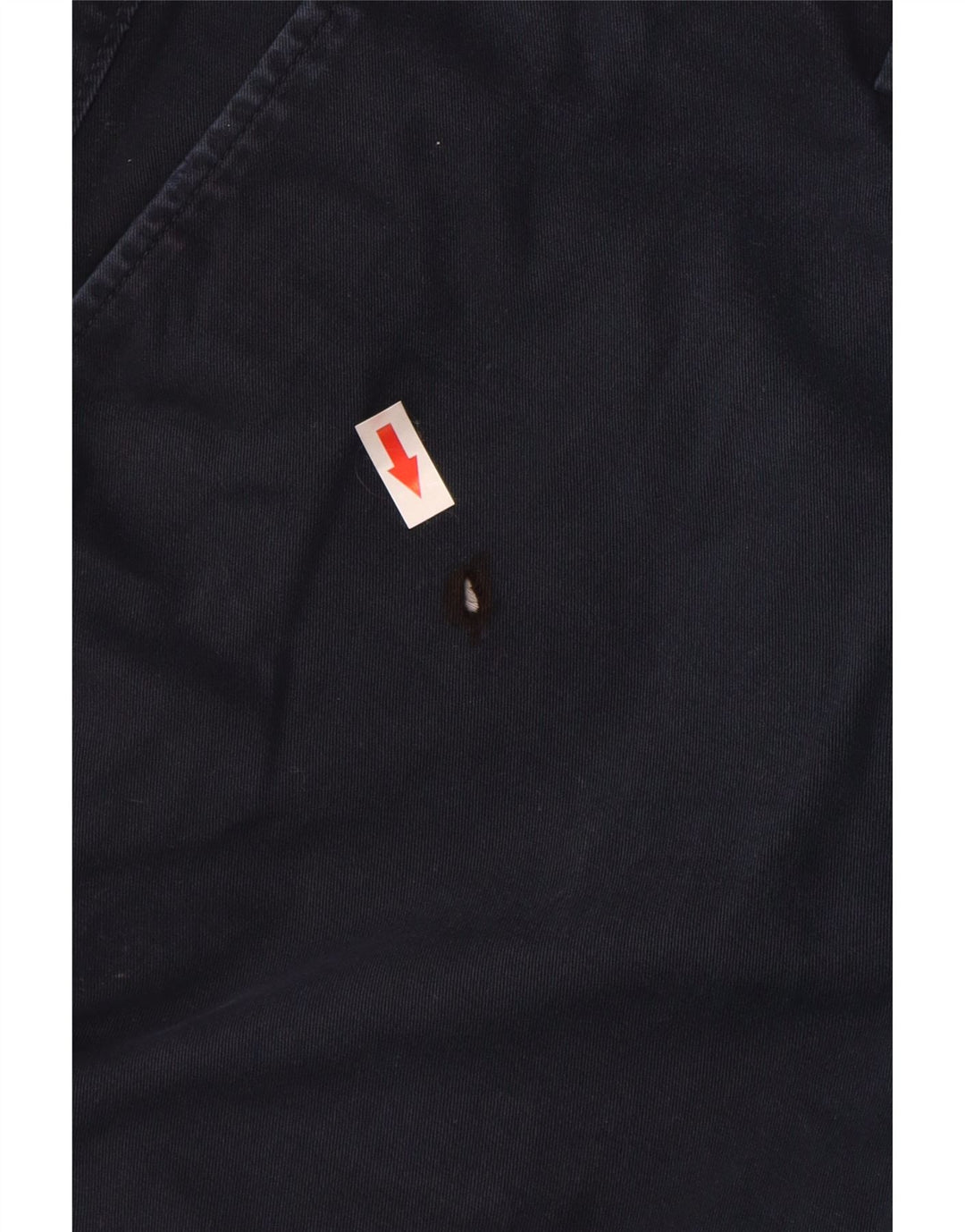 TOMMY HILFIGER Mens Straight Chino Trousers W34 L32 Navy Blue Cotton