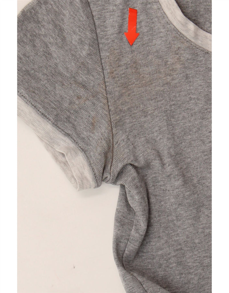 CHAMPION Womens Heritage Fit Herritage Fit T-Shirt Top UK 8 Small Grey Vintage Champion and Second-Hand Champion from Messina Hembry 