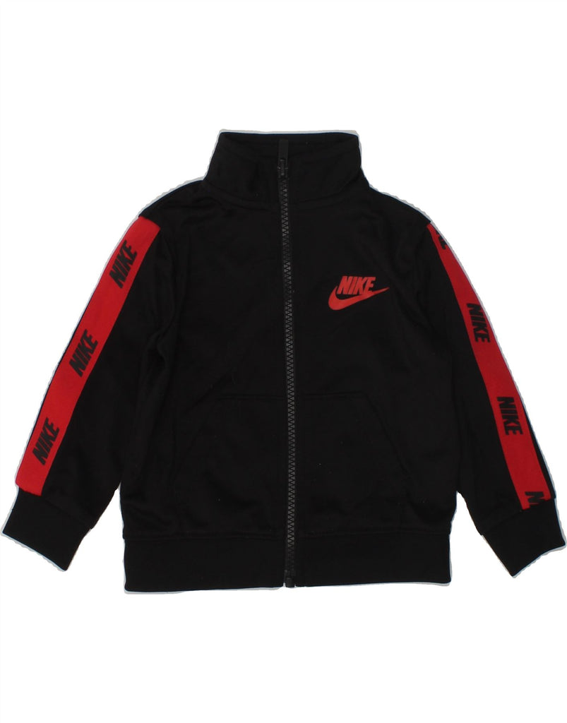 NIKE Baby Boys Tracksuit Top Jacket 9-12 Months Black Polyester | Vintage Nike | Thrift | Second-Hand Nike | Used Clothing | Messina Hembry 