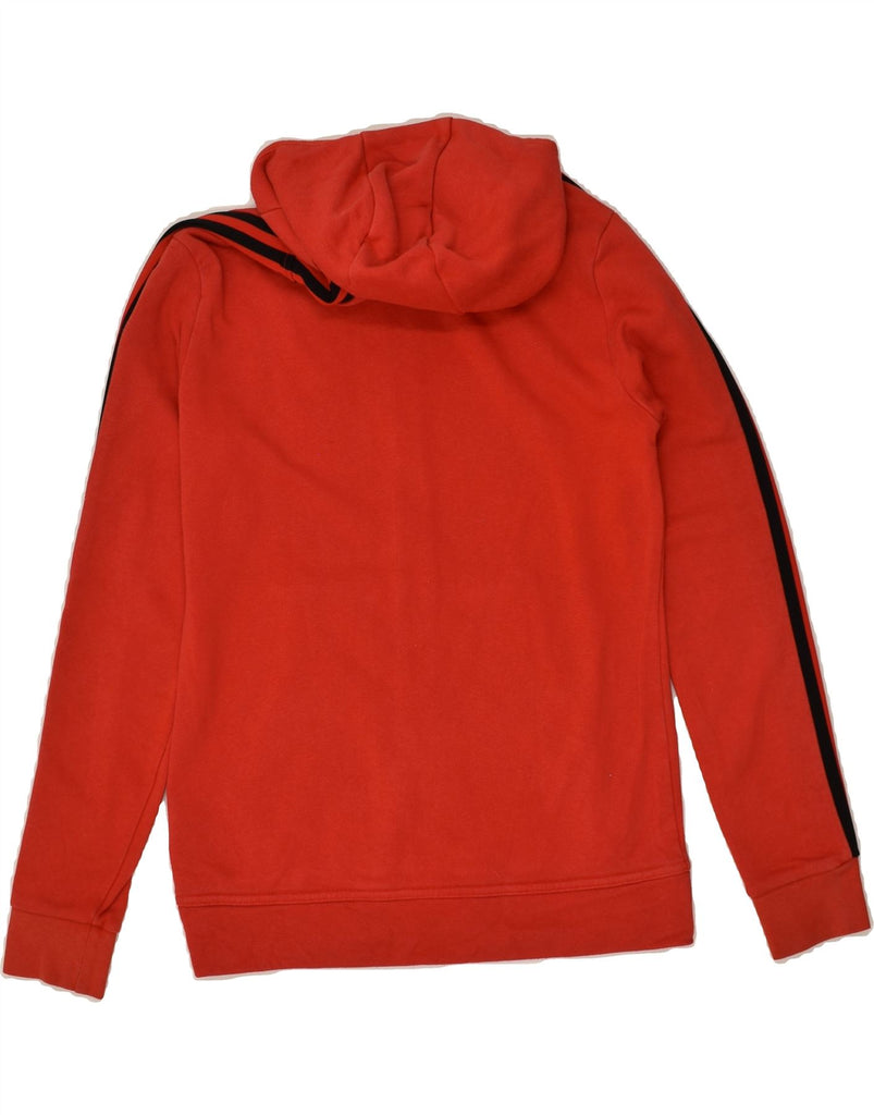 ADIDAS Boys Zip Hoodie Sweater 13-14 Years Large Red Cotton | Vintage Adidas | Thrift | Second-Hand Adidas | Used Clothing | Messina Hembry 