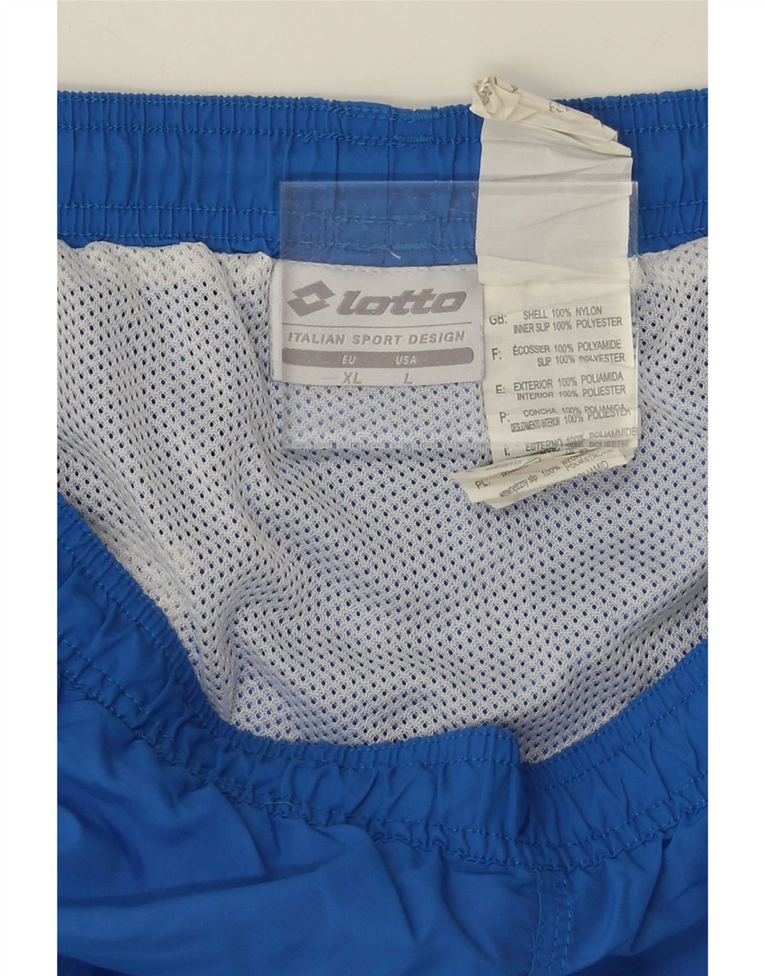 LOTTO Mens Swimming Shorts XL Blue Nylon Vintage Lotto and Second-Hand Lotto from Messina Hembry 