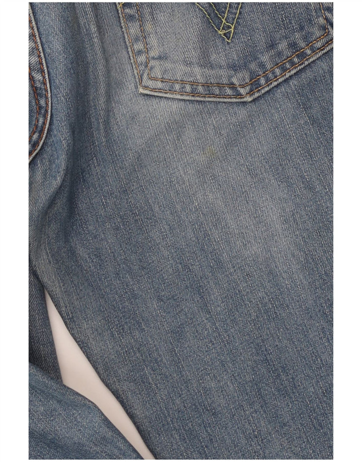 Levi's Womens Straight Jeans W31 L34 Blue Cotton